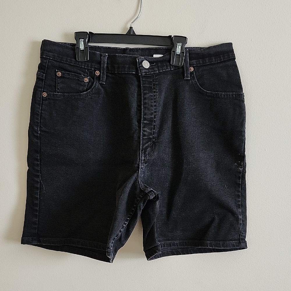 Levi's Miss 14 Relaxed Fit Black Jean Shorts Vintage 2021